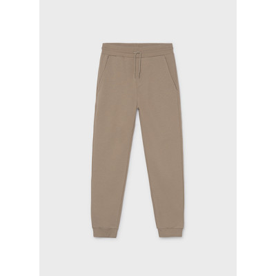 Calça felpa básica punhos