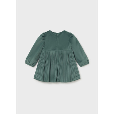 Vestido veludo plissado