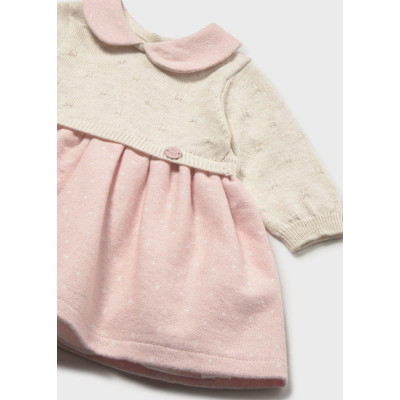 Vestido malha combinado