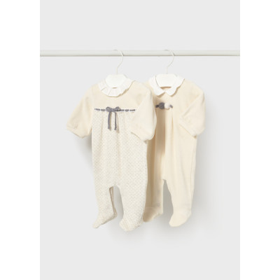 Conj Babygrow c/ gola redonda