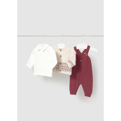 Conj. jardineira tricot