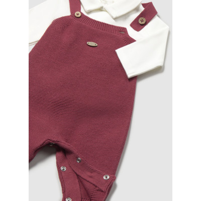 Conj. jardineira tricot