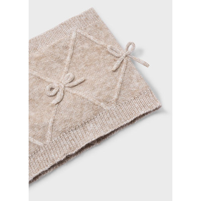 Conj. gorro cachecol laços