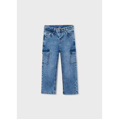 Calça soft denim cargo