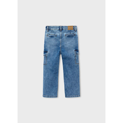 Calça soft denim cargo